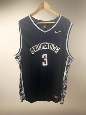 Vintage Nike Georgetown Hoyas Jersey Allen Iverson Sz 4XL 90s .